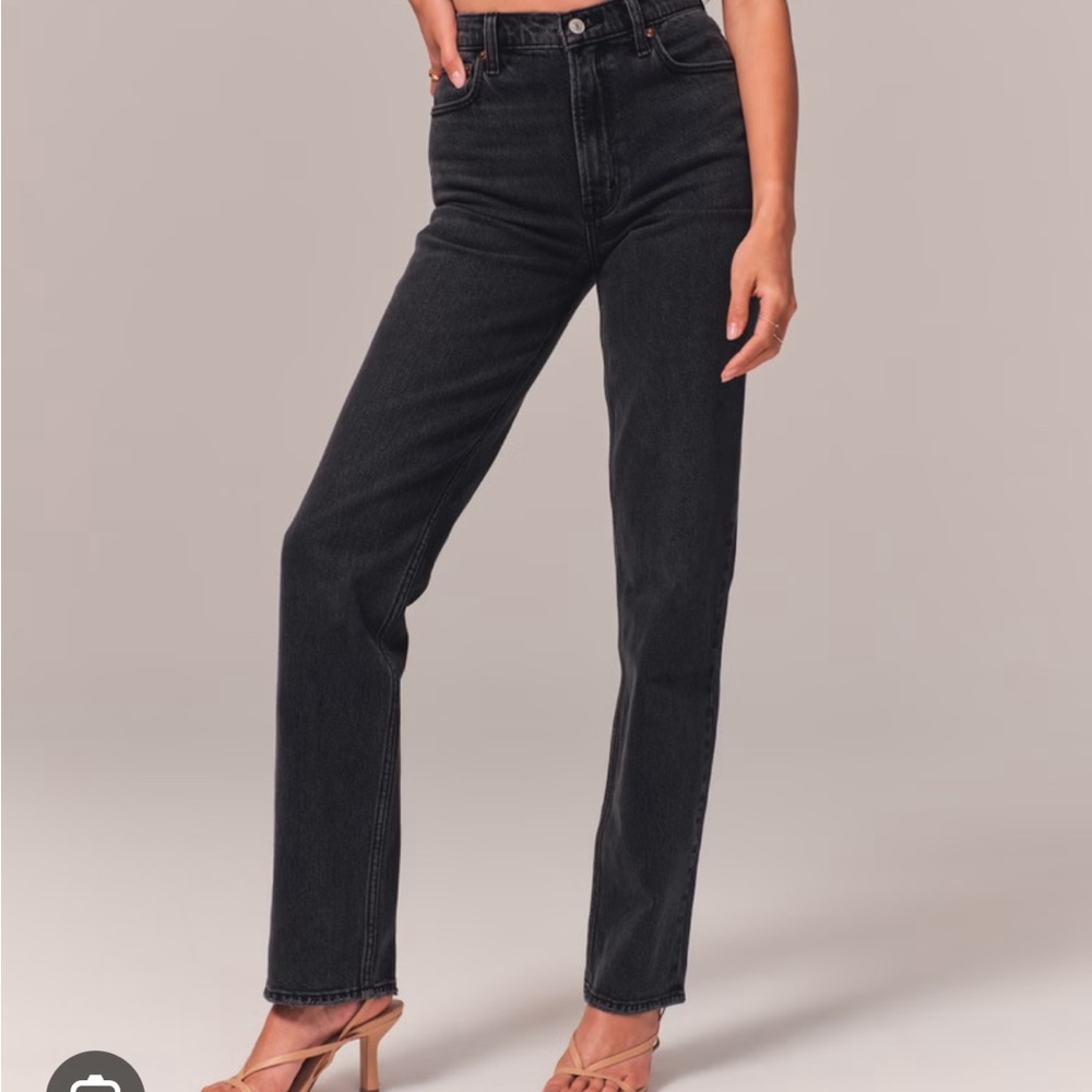 Abercrombie the high rise 90s’ straight jeans